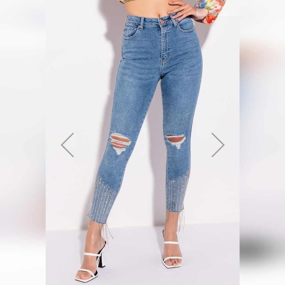 Rhinestone jeans